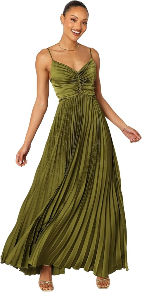 Petal & Pup Women's Naira Pleated Maxi Dress | Amazon (US)