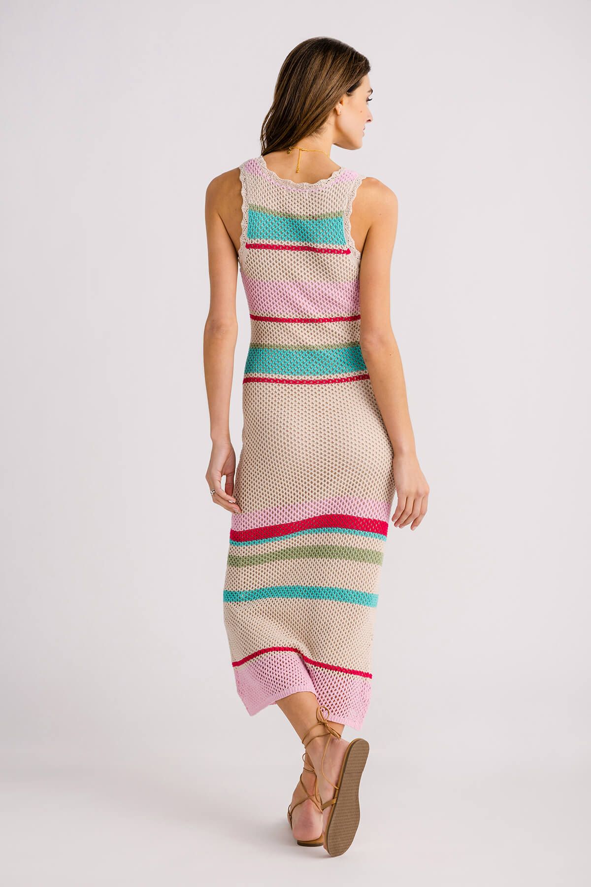Z Supply Ibiza Stripe Crochet Dress | Social Threads