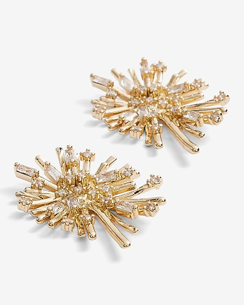 Rhinestone Burst Stud Earrings | Express