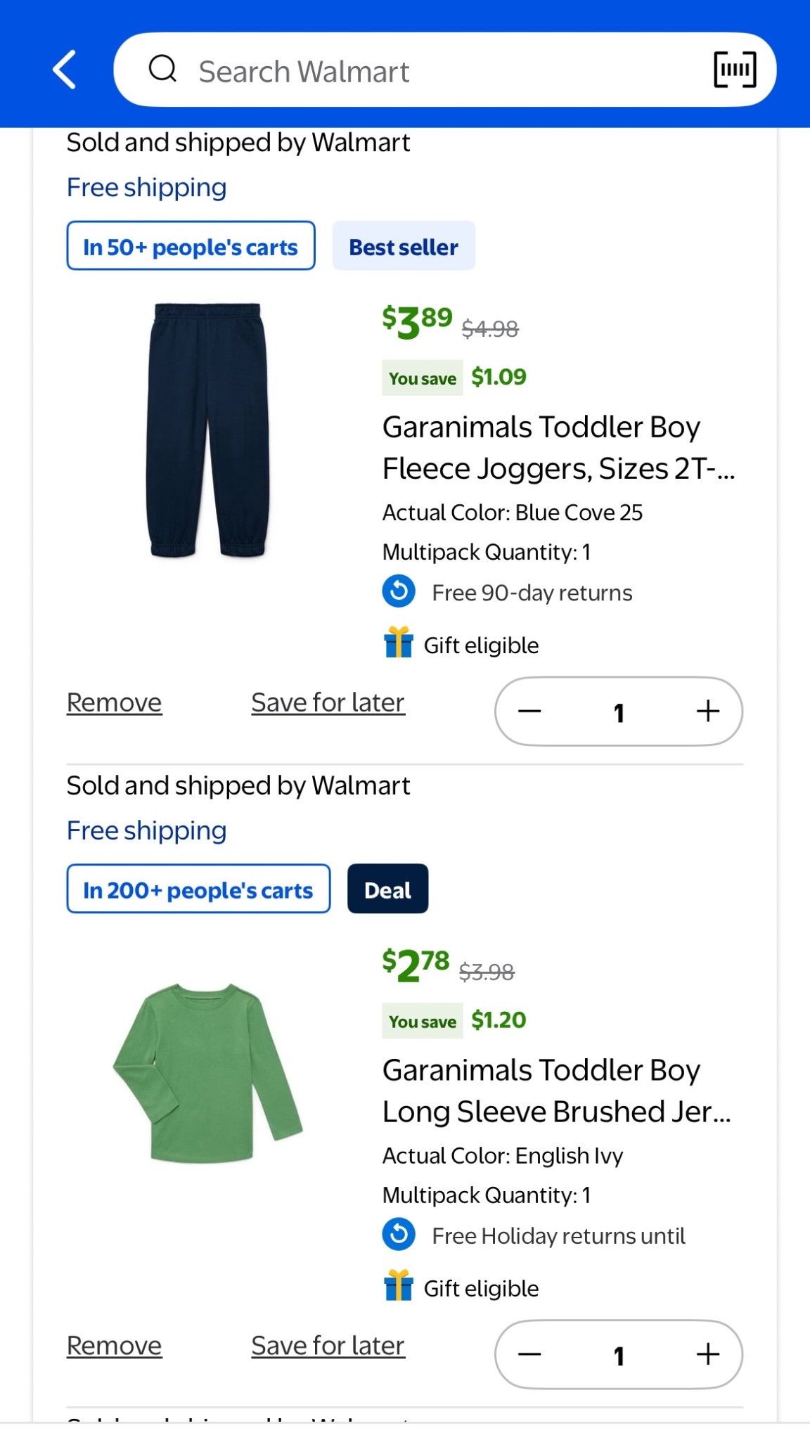 Walmart Deals! Stocking up on Granimals clothing. Their prices are great and just got better! I love these for school and outdoor play. They can easily be personalized if you want and if they get stained it’s no big deal. A great collection and wide variety for baby girls and baby boys along with toddlers. 

Toddler clothing toddler clothes 
Daycare clothes baby clothes baby clothing


#LTKKids #LTKBaby #LTKSaleAlert