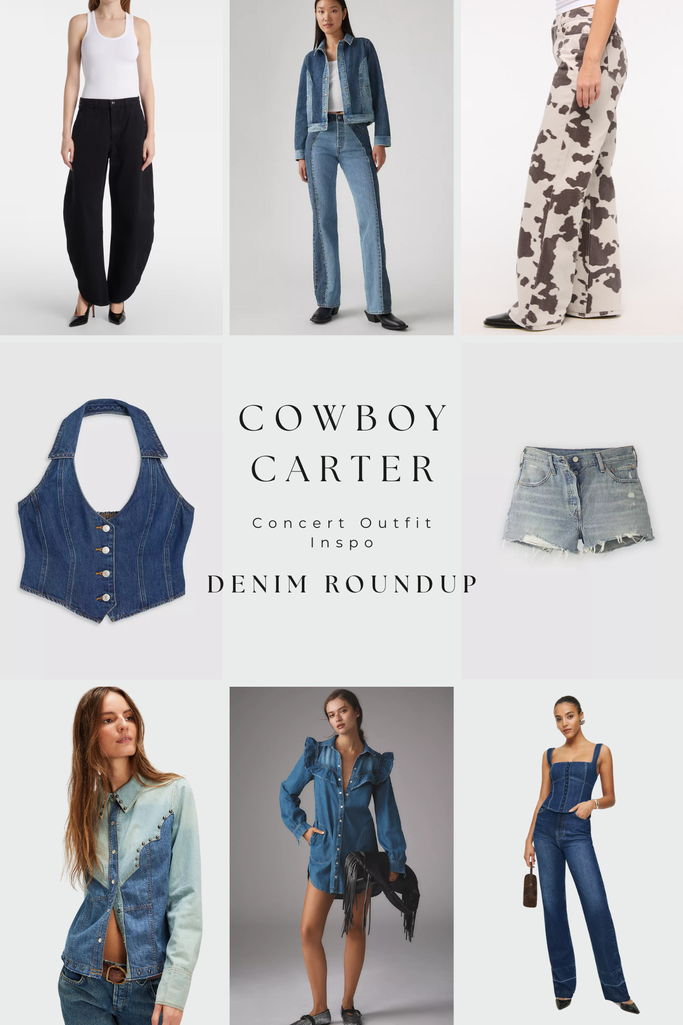 #CowboyCarter Concert Outfit Inspo: The Denim Roundup 

 #LTKU #LTKFindsUnder100 #LTKStyleTip