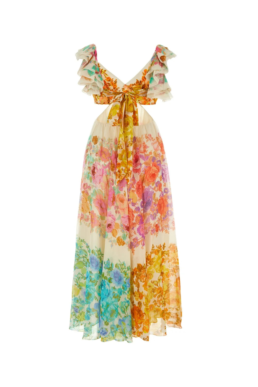 ZimmermannZimmermann Raie Frill Shoulder Midi Dress$776.77Size GuideAdd to WishlistPlease select ... | Cettire Global