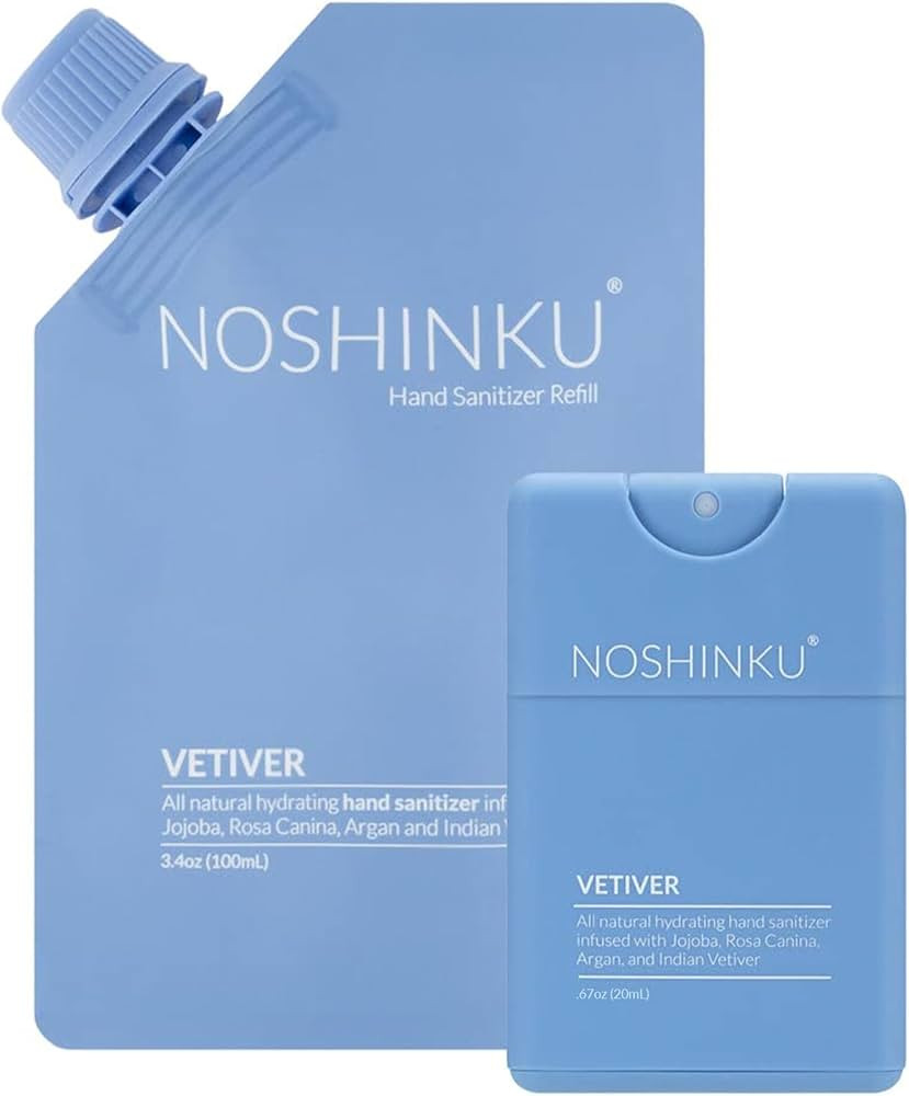 Noshinku Pocket Hand Sanitizer Refill Kit (Vetiver) | Amazon (US)