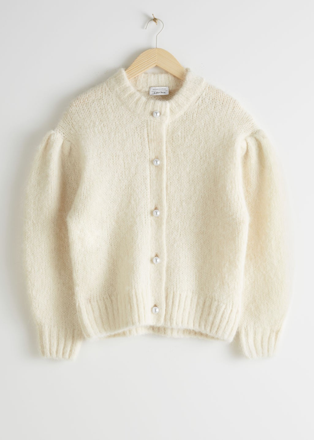 Pearl Button Puff Sleeve Cardigan | & Other Stories (EU + UK)