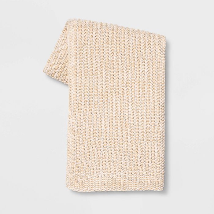 Heathered Knit Throw Blanket - Threshold™ | Target