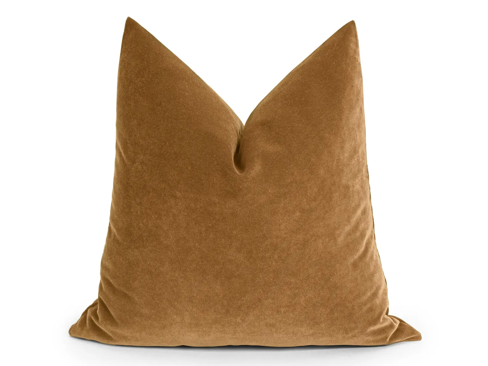 Camel Velvet Pillow Cover | Soft and Thick Fabric, Euro Sham & Cushion Sizes - Etsy Canada | Etsy (US)