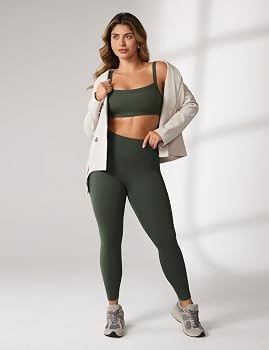 UNISSU Hugcurve Adjustable Sports Bra Square Neck Wireless Padded Yoga Workout Tops | Amazon (US)