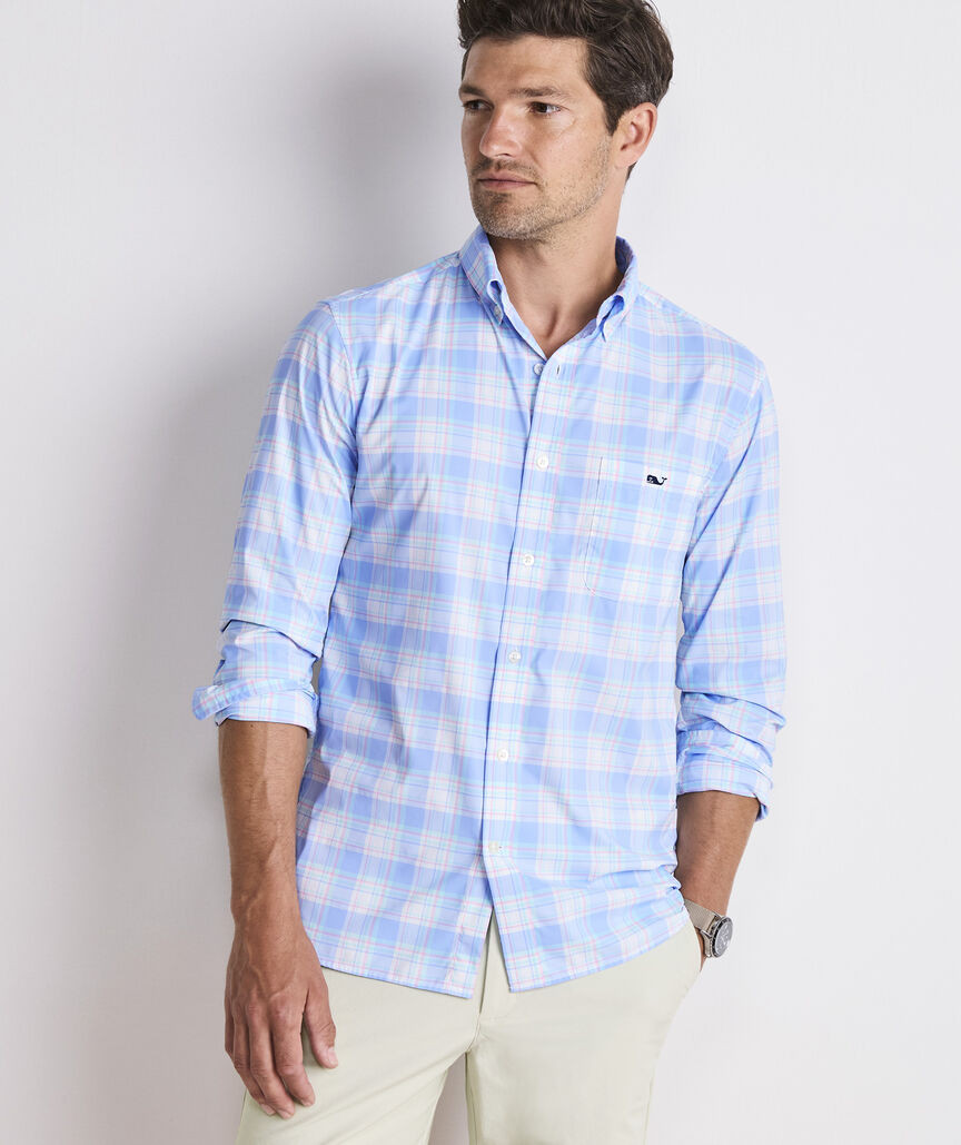 Long Point Plaid Featherweight Performance Shirt | vineyard vines