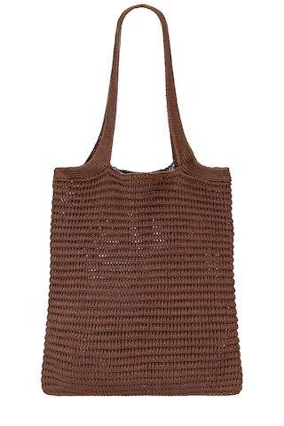 onia Linen Knit Tote in Hickory from Revolve.com | Revolve Clothing (Global)