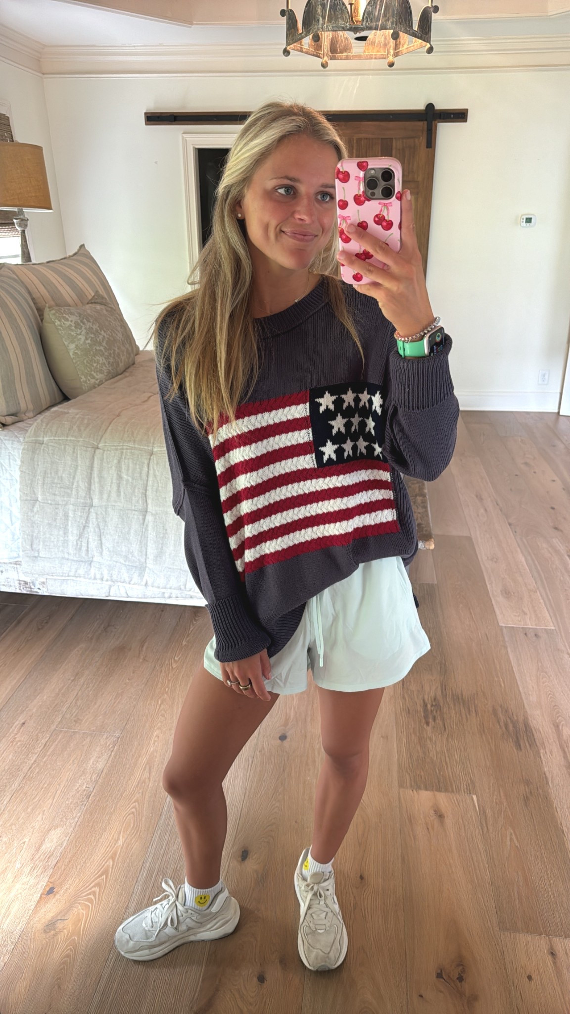 My new l staples 🇺🇸😍
- The BEST shorts!!! & on SALE! 
- obsessed w the sweater! Use code milleranne20 for 20% off! 
- SOCKS ARE SO HAPPY🙌🏼🤩



#LTKActive #LTKFindsUnder100 #LTKSaleAlert