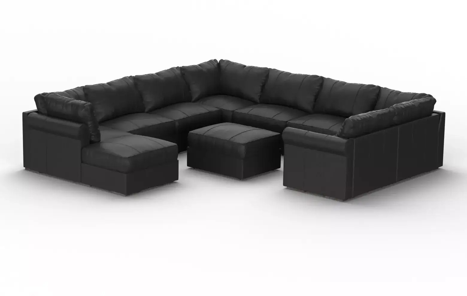Lovesac 10 Seats + 12 Sides (10 Angled + 2 Roll Arm) Sactional | Lovesac