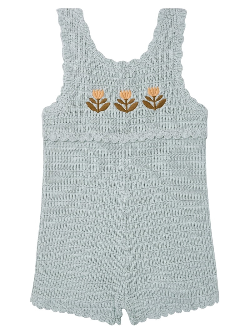 Modern Moments by Gerber Toddler Girl Sweater Knit Romper, Sizes 12 Months - 5T | Walmart (US)