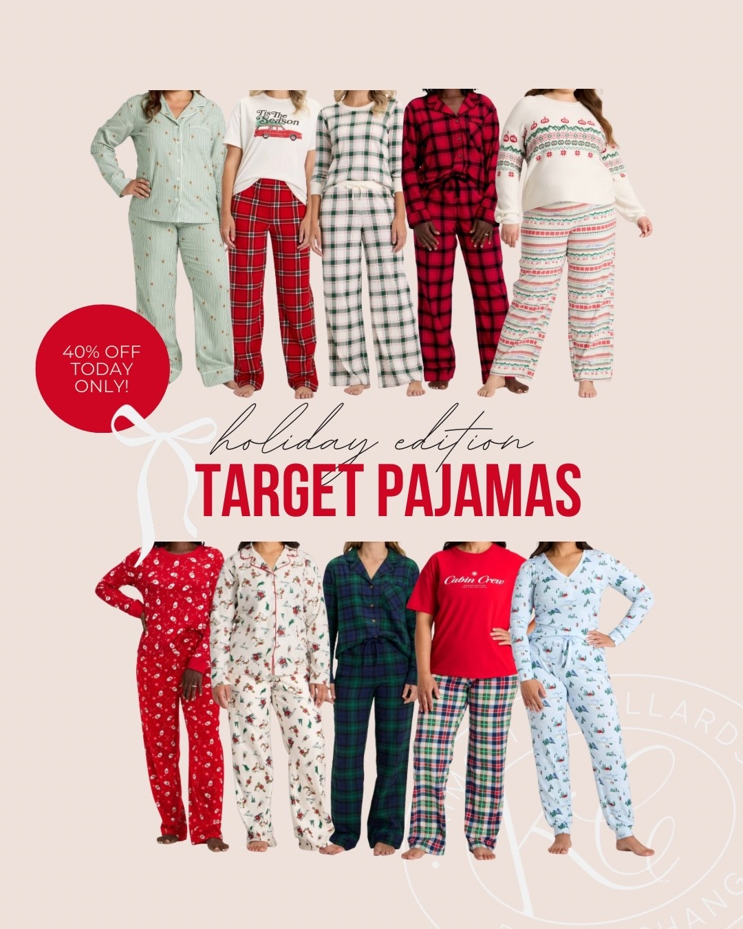 Target holiday pajamas are 40% off today only! All are available through extended sizing, and have family matching options!



#LTKPlusSize #LTKHoliday #LTKSaleAlert
