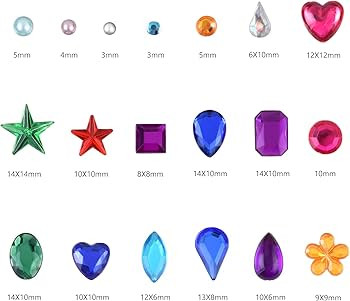 Gem Stickers, 3897Pcs Rhinestone Stickers Stick on Gems for Crafts Self Adhesive Jewels with Mult... | Amazon (US)