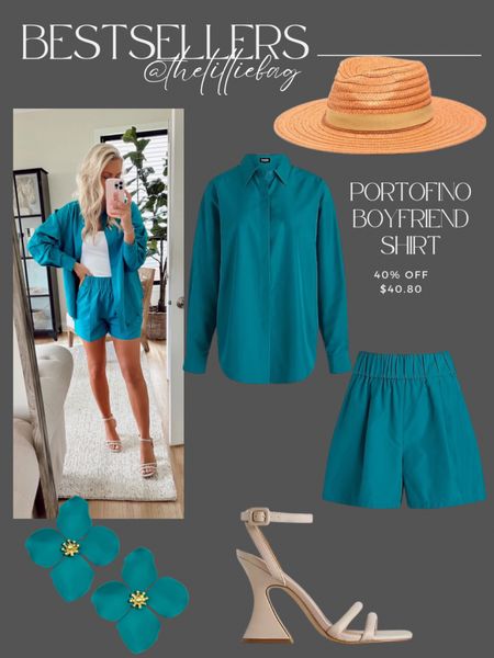 Bestseller: portofino boyfriend shirt! Now 40% off! Comes in tons of colors. Wearing a size small. 




Sandals. Summer trend. Summer outfits. Set. Button down. Outfit ideas. Spring outfits. Workwear. Colorful.

#LTKsalealert #LTKunder100 #LTKSeasonal
