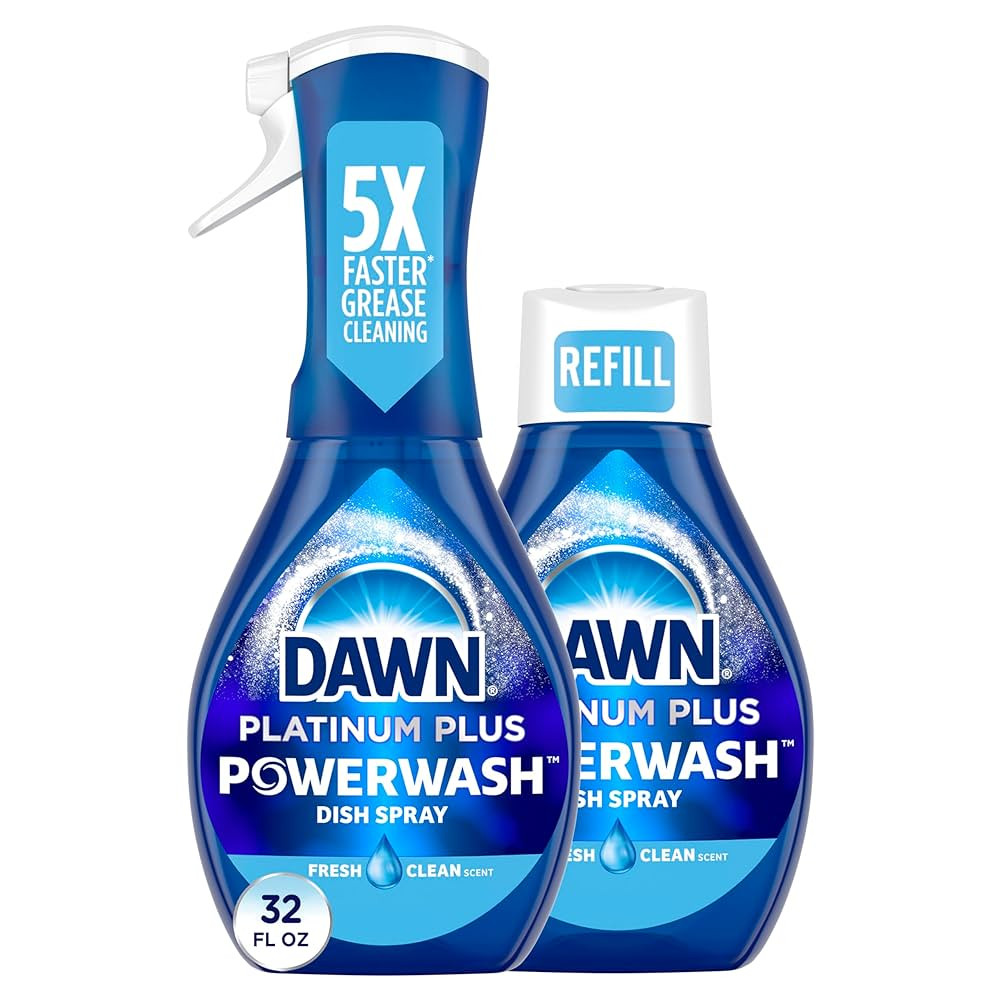 Dawn Powerwash Spray, Dish Soap, Dishwashing Liquid, Cleaning Supplies, Fresh, 1 Starter Kit + 1 ... | Amazon (US)