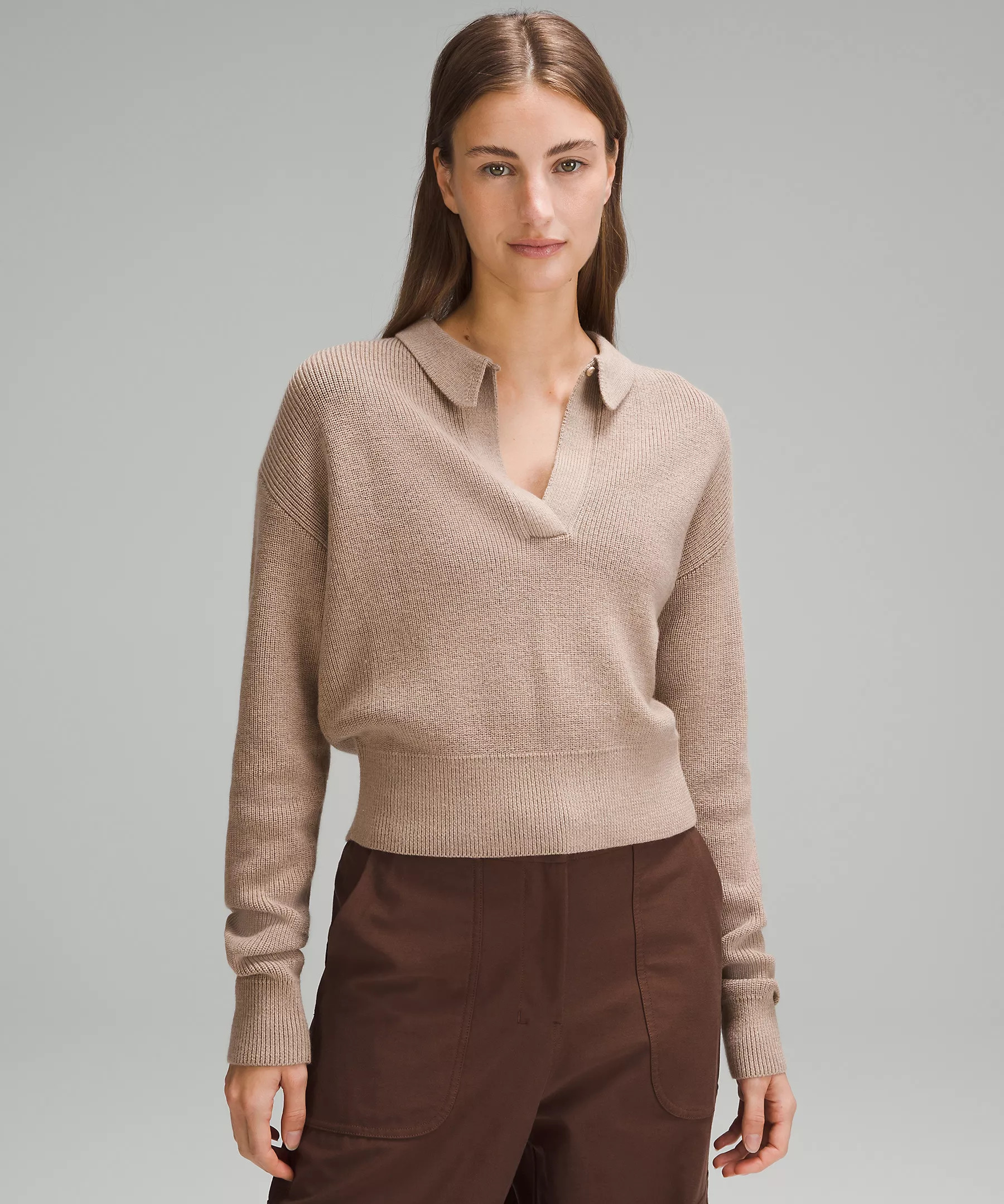 Collared Merino Wool-Blend Sweater | Lululemon (US)