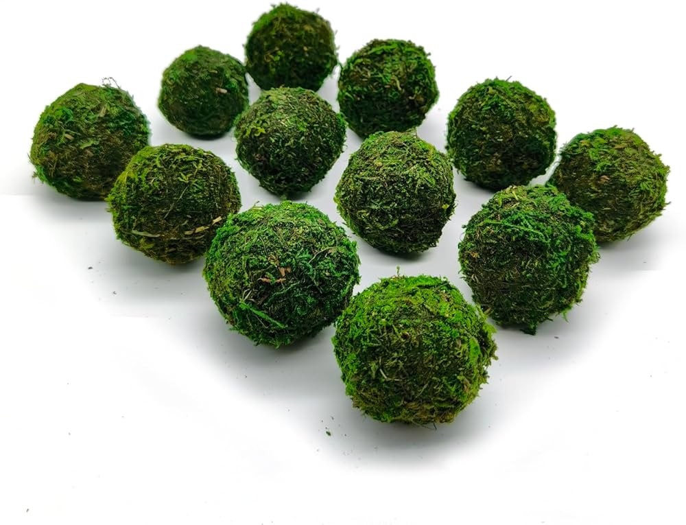 Handmade Natural Green Moss Decorative Balls Set Vase Bowl Filler for Home Garden Decors Party We... | Amazon (US)