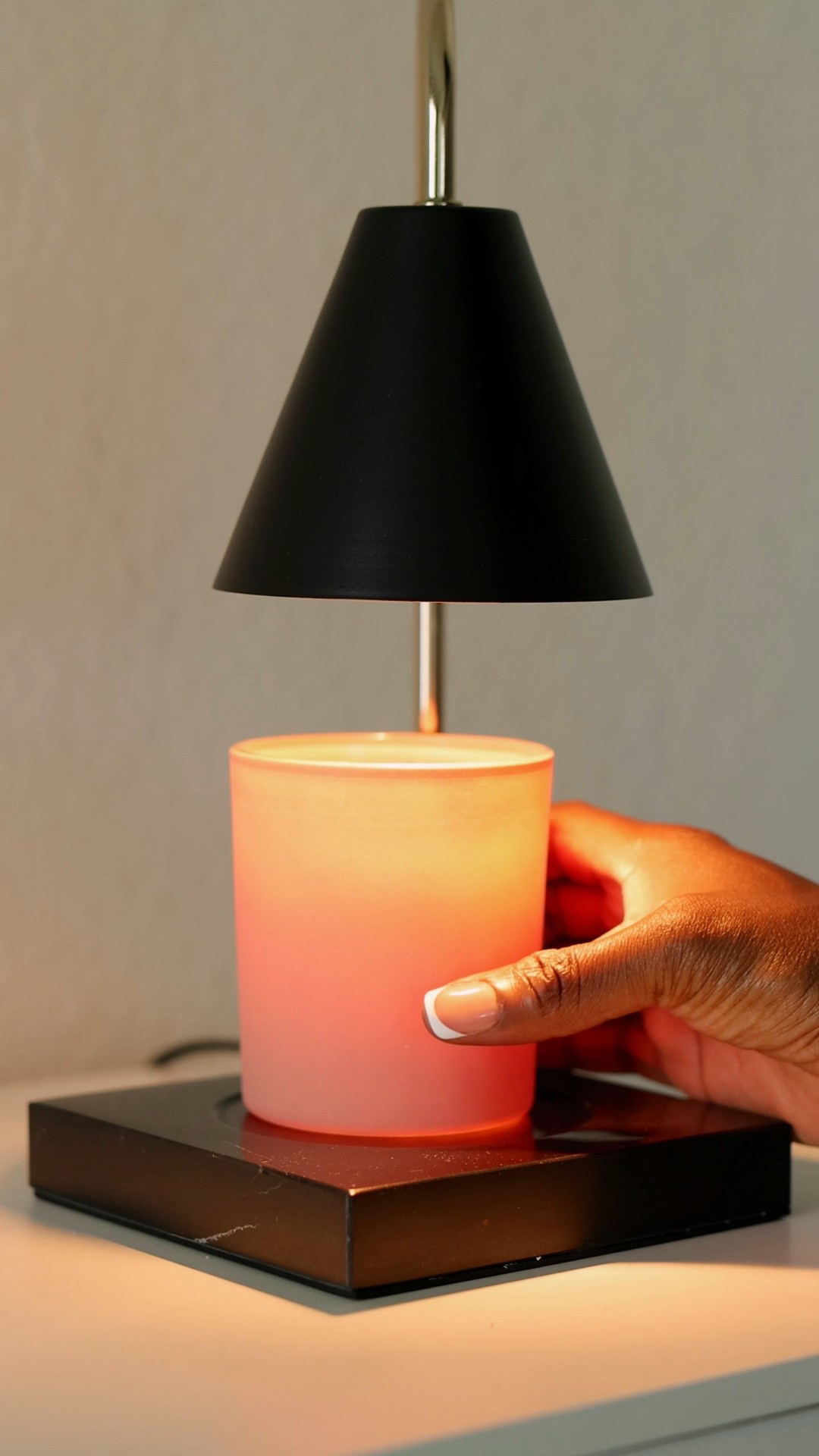 I have a candle warmer and every room of my house and I just love it! I keep them on 24/7 and it provides a continuous scent throughout every room. I change out the candles every month or so, so I rotate them and then I will burn one candle while I’m home. Yes, I am that person.