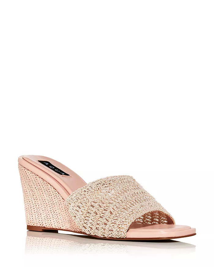 Women's Areli Square Toe Woven Espadrille Wedge Heel Sandals - 100% Exclusive | Bloomingdale's (US)