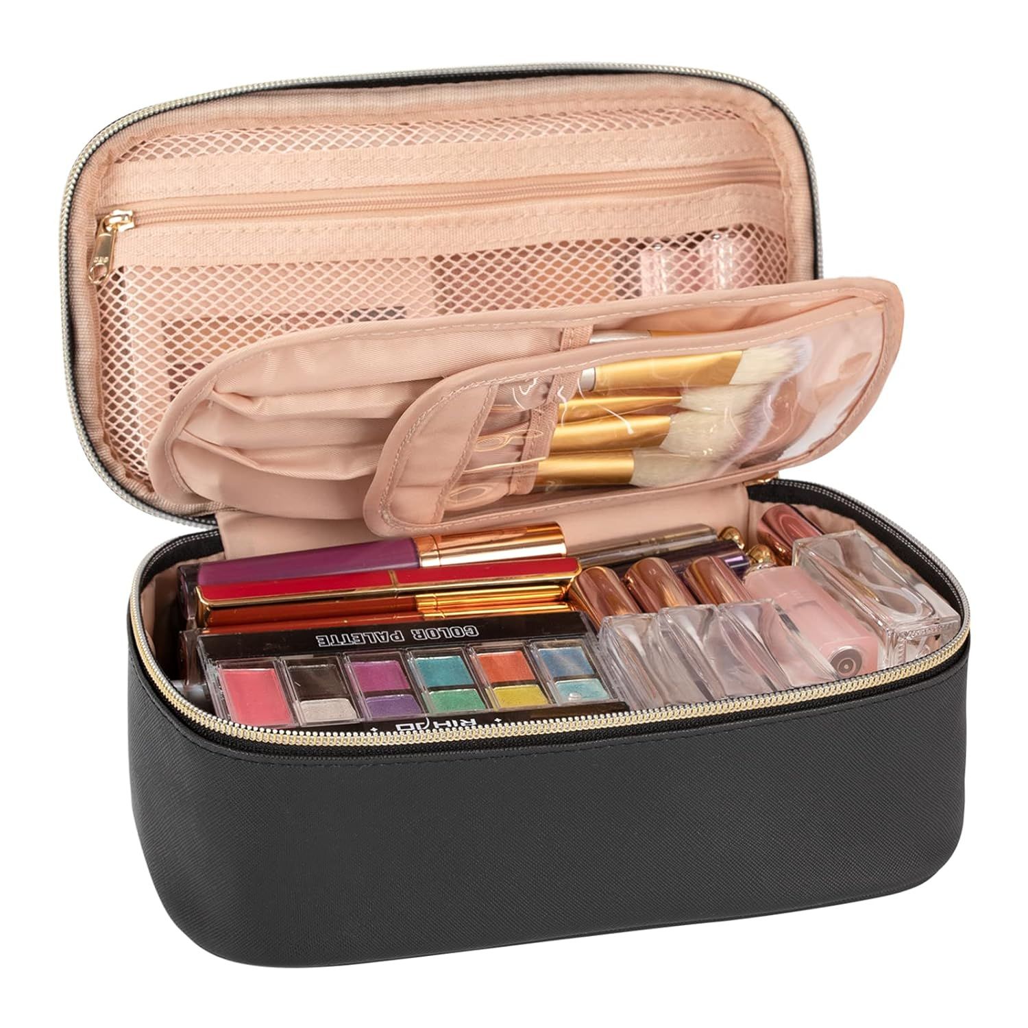 OCHEAL Small Cosmetic Bag,Portable Cute Travel Makeup Bag for Women and girls Makeup Brush Organi... | Amazon (US)