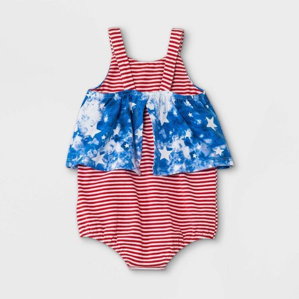 Baby Girls' 2pk Rainbow Romper - Cat & Jack™ Blue | Target