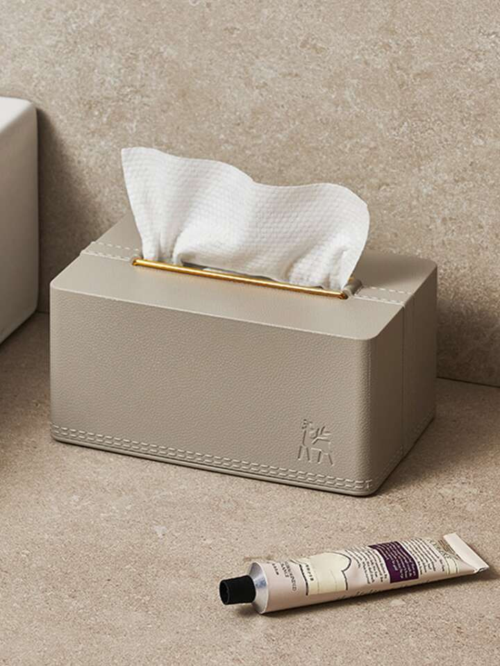 1pc Creative Tissue Box With Luxury Light Style For Living Room, Kitchen, Bathroom | SHEIN