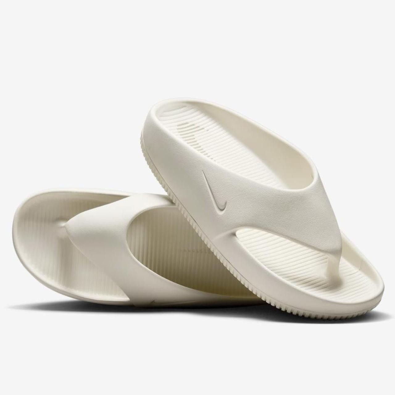 Nike Women's Sandals - White/Cream | Depop US