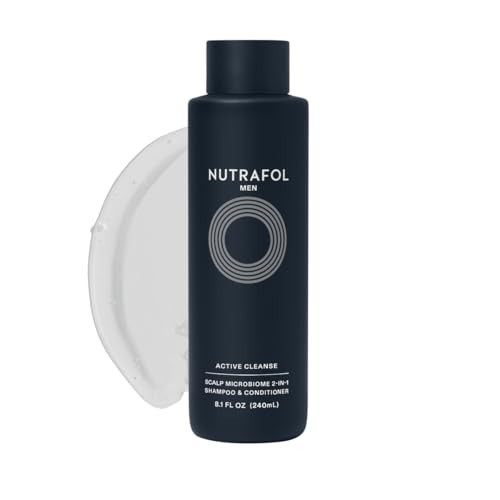 Nutrafol Men’s Shampoo and Conditioner 2-in-1, Cleanses, Hydrates, Unclogs Pores, Improves Hair Volume & Strength, Physician-formulated for Thinning Hair, Color Safe, Sulfate Free - 8.1 Fl Oz Bottle | Amazon (US)