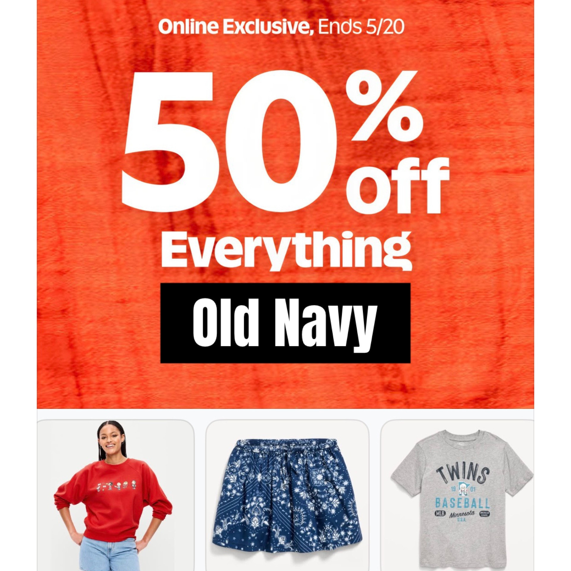 Old Navy has the entire site 50% Off today! amazing time to browse and restock on Summer essentials, from swimwear to shorts and tanks to work attire. ☀️

#LTKSeasonal #LTKSaleAlert #LTKootd