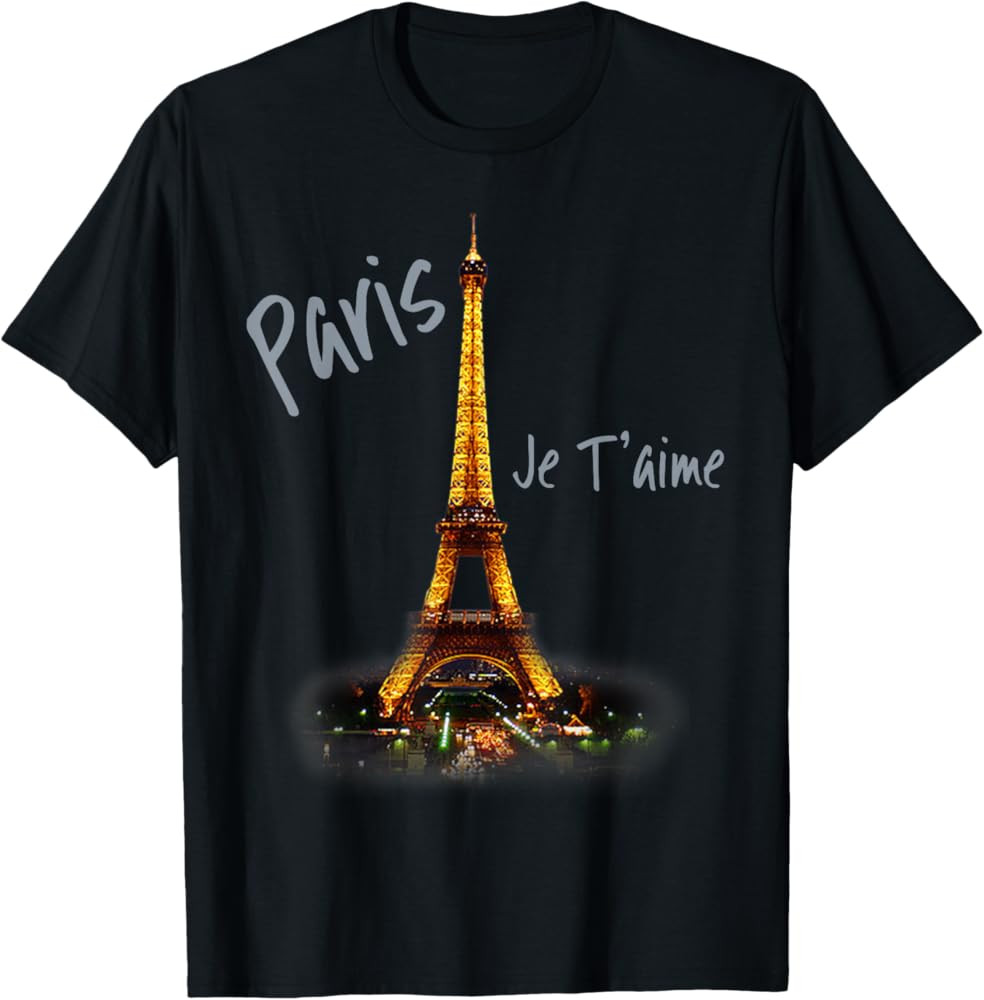 Eiffel Tower Paris French Vintage I Love Paris France T-Shirt | Amazon (US)