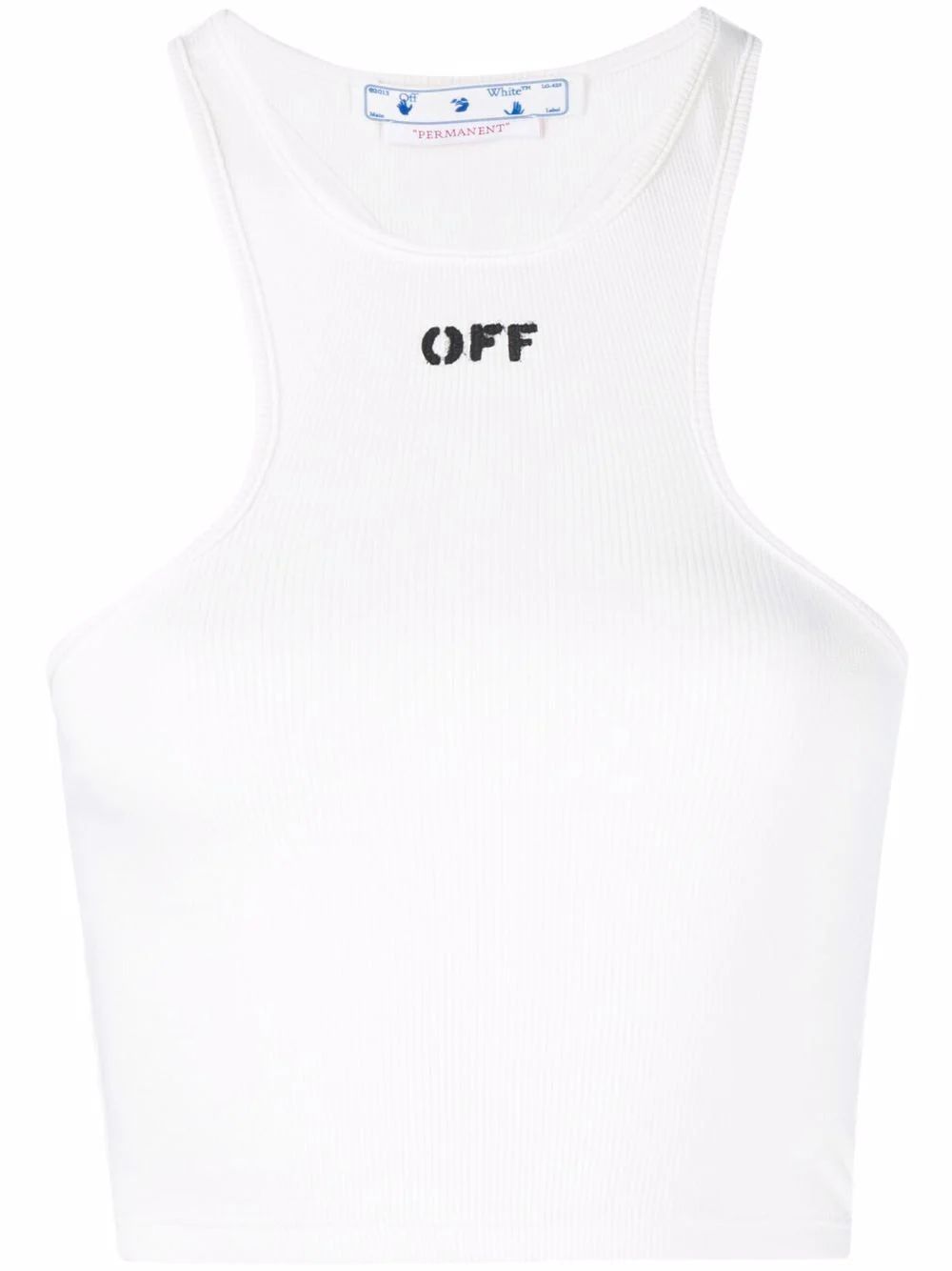 Off-Stamp ribbed crop top | Farfetch Global