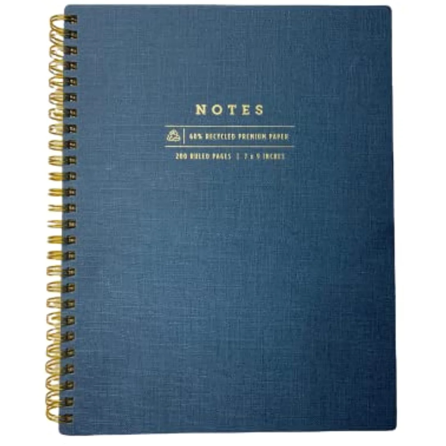 Greenroom Lined Spiral Notes Journal Lined 7" x 9" Hardcover / 200 Sheets (Navy) - Walmart.com | Walmart (US)