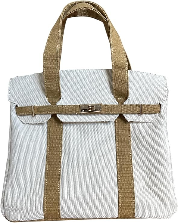 Canvas Tote| 8 Pockets| Distressed Finish| Spacious Interior| Daily Use| Work| Gym| Travel| Durab... | Amazon (US)