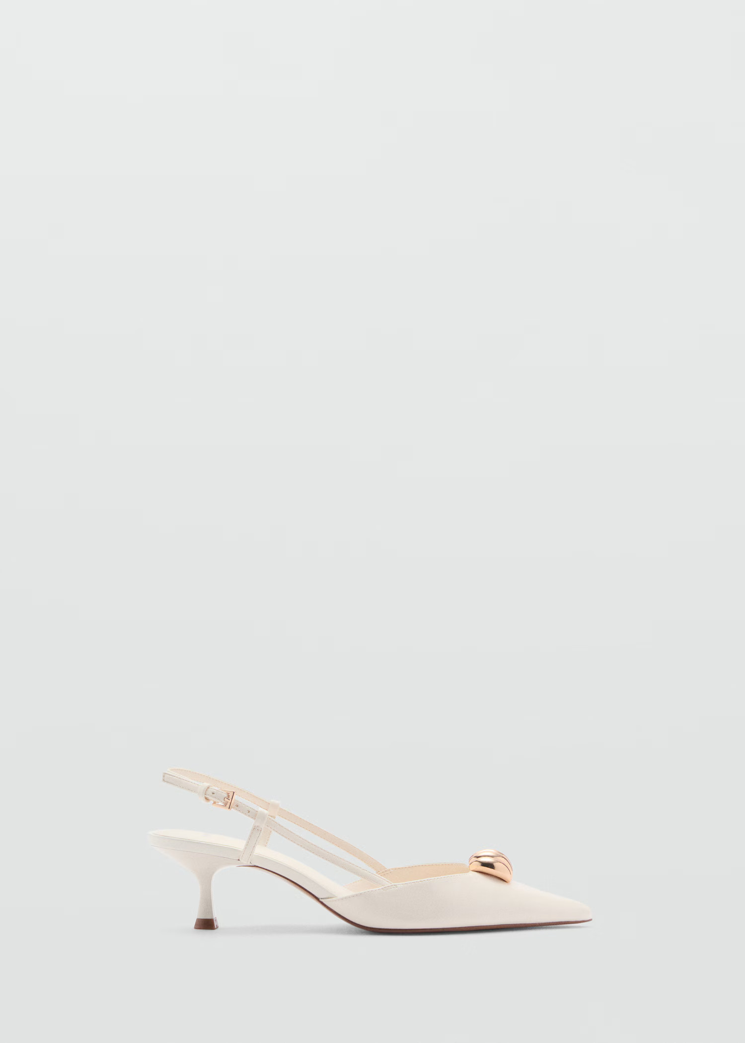 High-heeled shoes with metallic detail - Women | MANGO United Kingdom | MANGO (UK)