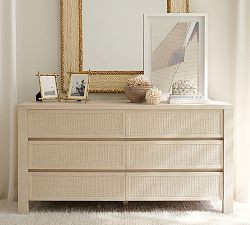 Marina Cane 6-Drawer Dresser (66") | Pottery Barn (US)