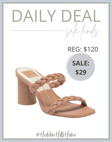 Cute dolce vita braided sandals on sale! I have these sandals, and they are perfect for a date night or even wedding guest! #sale #dailydeal

#LTKsalealert #LTKunder50