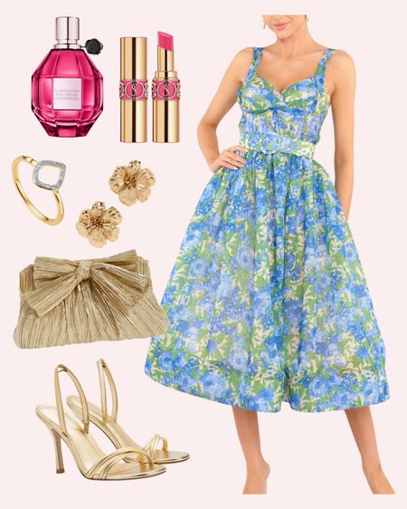 Blue floral spring occasion dress perfect for a daytime wedding or event - just ordered this one and I can’t wait to wear it 

#LTKfindsunder100 #LTKbeauty #LTKSeasonal