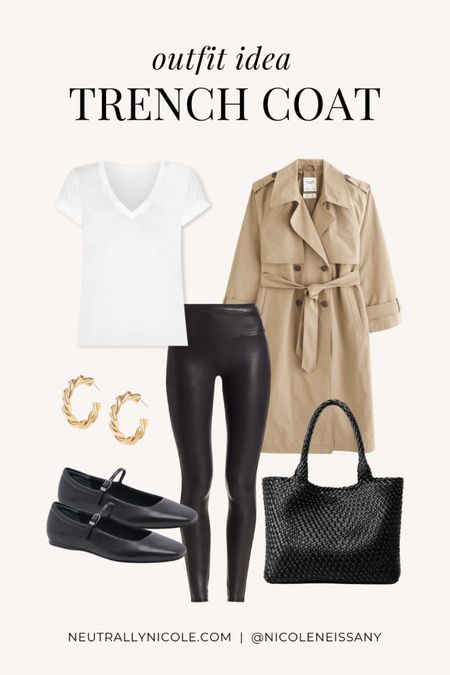 Spring trench coat outfit

// spring outfit, spring outfits, how to wear a trench coat, how to style a trench coat, trench coat trend, 2024 spring trends, 2024 spring fashion trends, capsule wardrobe, spring staples, trench coat, casual outfit, brunch outfit, school outfit, work outfit, date night outfit, travel outfit, airport outfit, t-shirt, tee, spanx leggings, faux leather leggings, ballet flats, spring shoes, spring shoe trends, hoop earrings, woven tote bag, Abercrombie, Amazon fashion, Dolce Vita, neutral outfit, neutral fashion, neutral style, Nicole Neissany, Neutrally Nicole, neutrallynicole.com (3.17)

#LTKfindsunder100 #LTKfindsunder50 #LTKtravel #LTKSeasonal #LTKshoecrush #LTKstyletip #LTKitbag #LTKsalealert