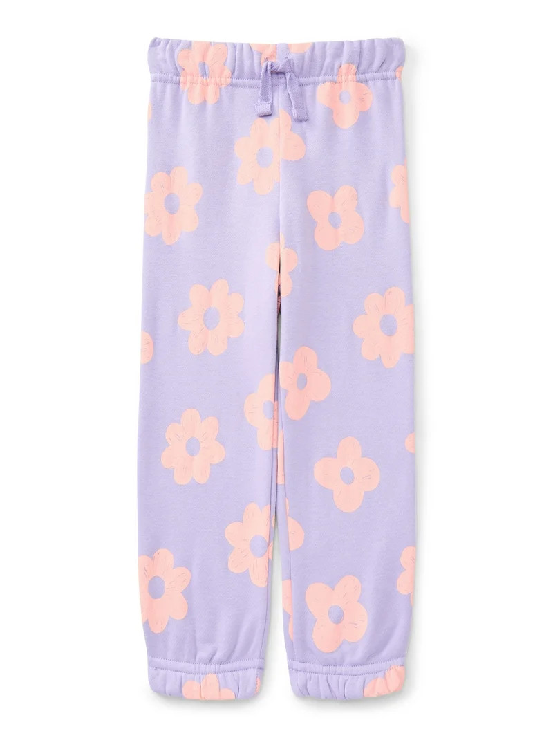 Wonder Nation Toddler Girls Fleece Jogger Pants, Sizes 2T-5T | Walmart (US)