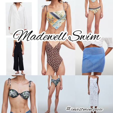 What I want to wear all long weekend (and summer!!) long? Chic swim (from bandannas to dots to print) and even chicer cover ups from crochet and sheer to jumpsuits and shirt dresses! @madewell #investmentpiece 

#LTKSeasonal #LTKFindsUnder100 #LTKSwim