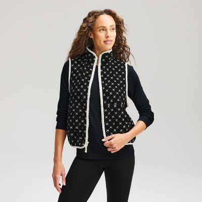 Women's Microfleece Full Zip Vest - All In Motion™ Dark Red/Light Pink 3X | Target