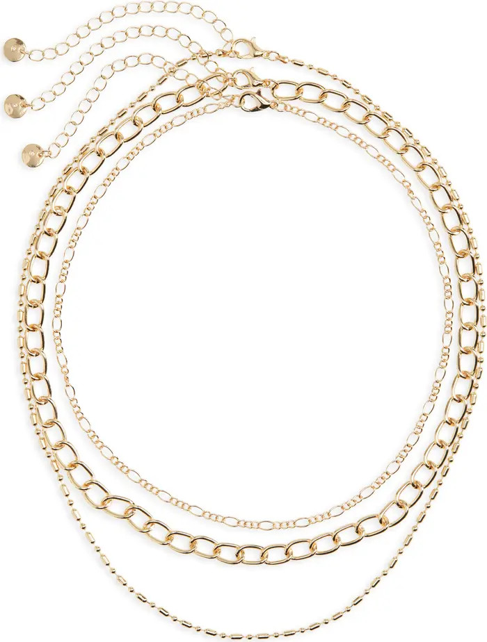 BP. Set of 3 Chain Link Layering Necklaces | Nordstrom | Nordstrom