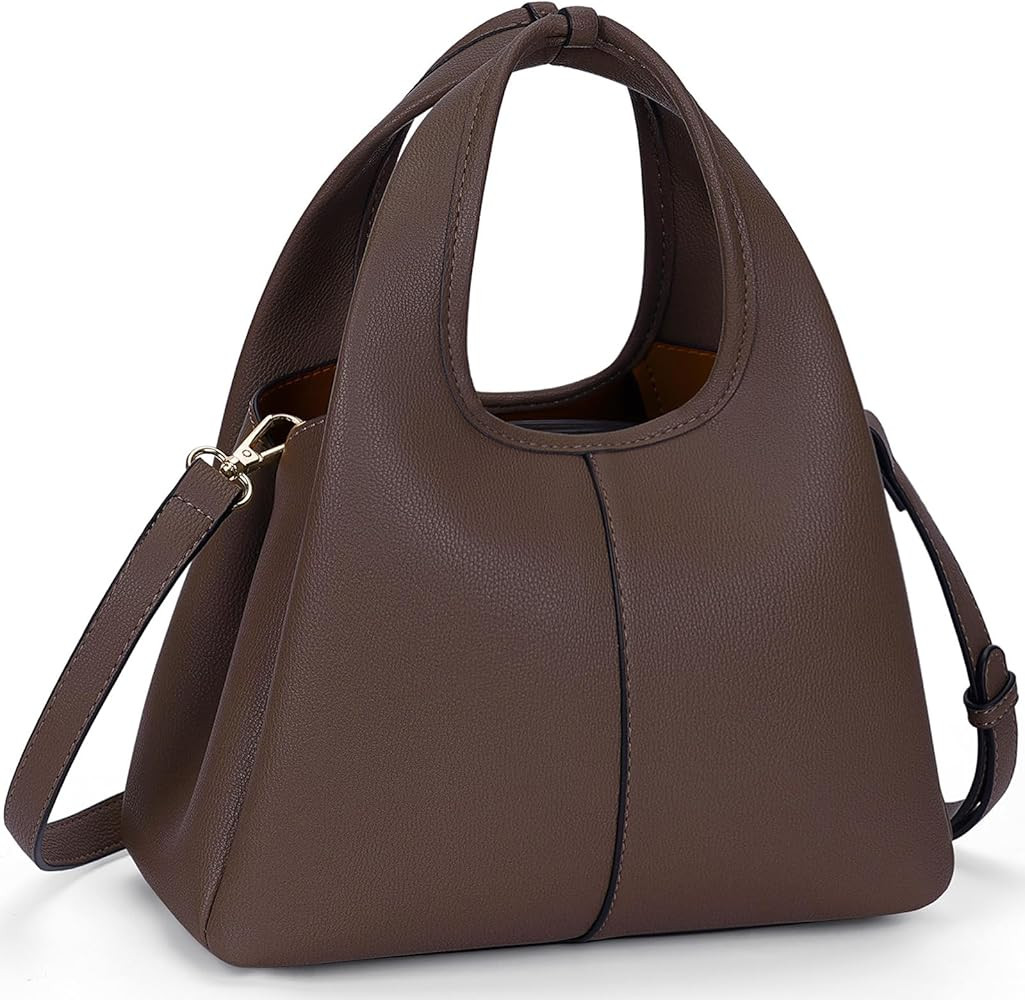 Women's Top Handle Handbag Small Satchel Bags Trendy Hobo Purse Crossbody Bag Faux Leather Should... | Amazon (US)