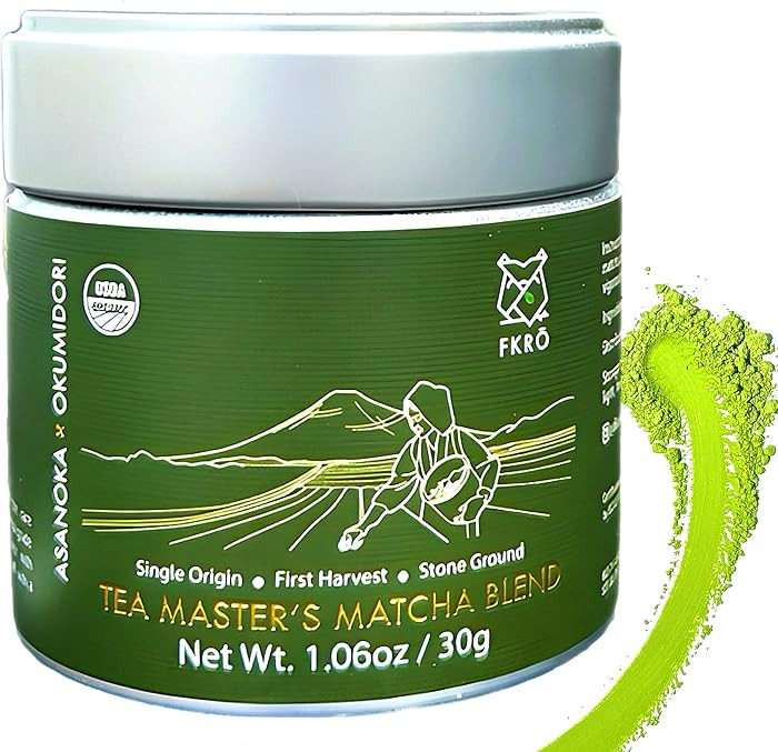 FKRO Tea Master's Organic Ceremonial Grade Matcha Green Tea Powder | Artisan Selected 1st Harvest... | Amazon (US)