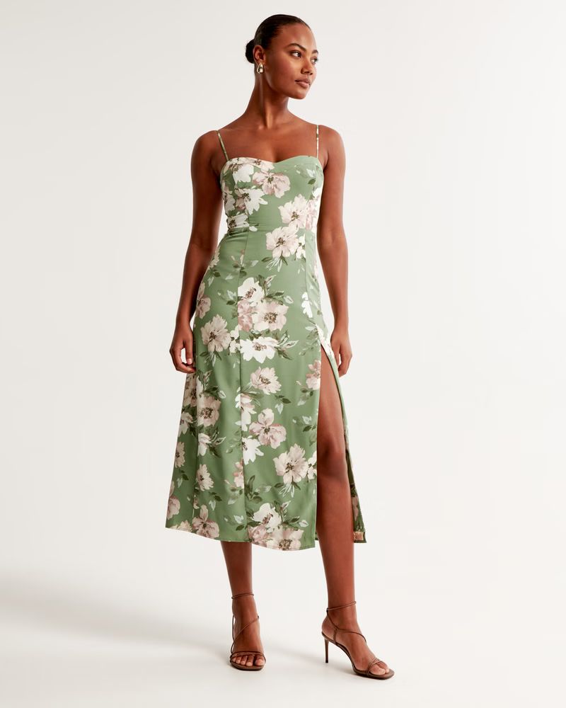 Women's The A&F Camille Midi Dress | Women's Best Dressed Guest Collection | Abercrombie.com | Abercrombie & Fitch (US)