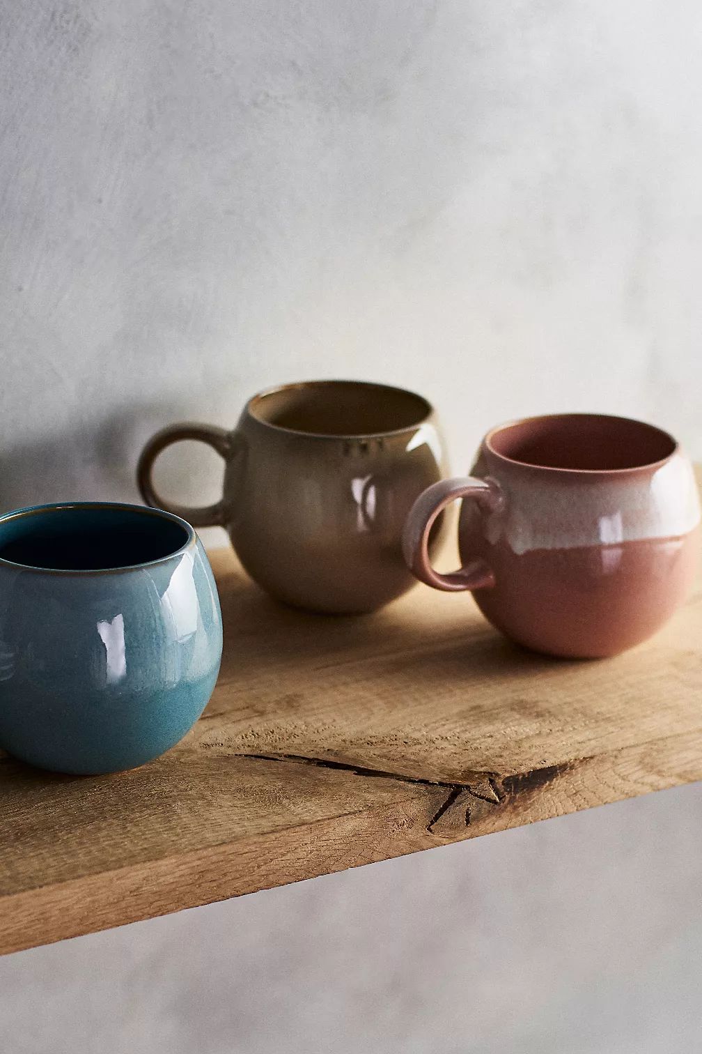 Ombre Glaze Mugs, Set of 3 | Anthropologie (US)