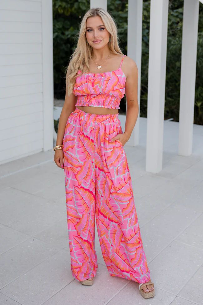 Heart Of Paradise in Colorful Couture Two Piece Set | Pink Lily