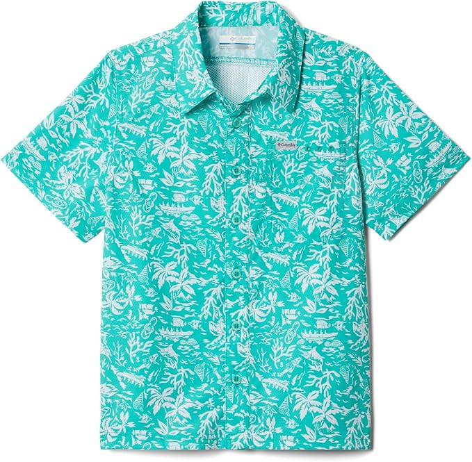 Columbia Boys' Super Slack Tide Short Sleeve Camp Shir | Amazon (US)