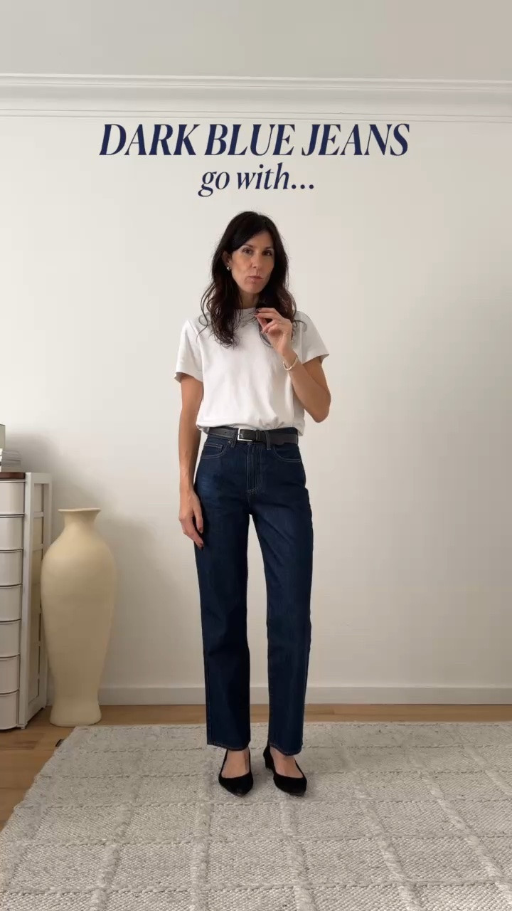 Colour combinations to wear with dark blue denim 🦋